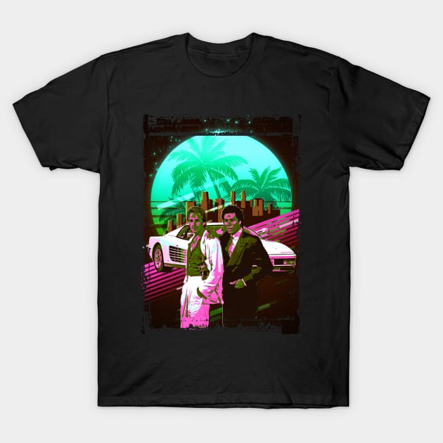 Miami vice retro T-Shirt by PrintstaBee